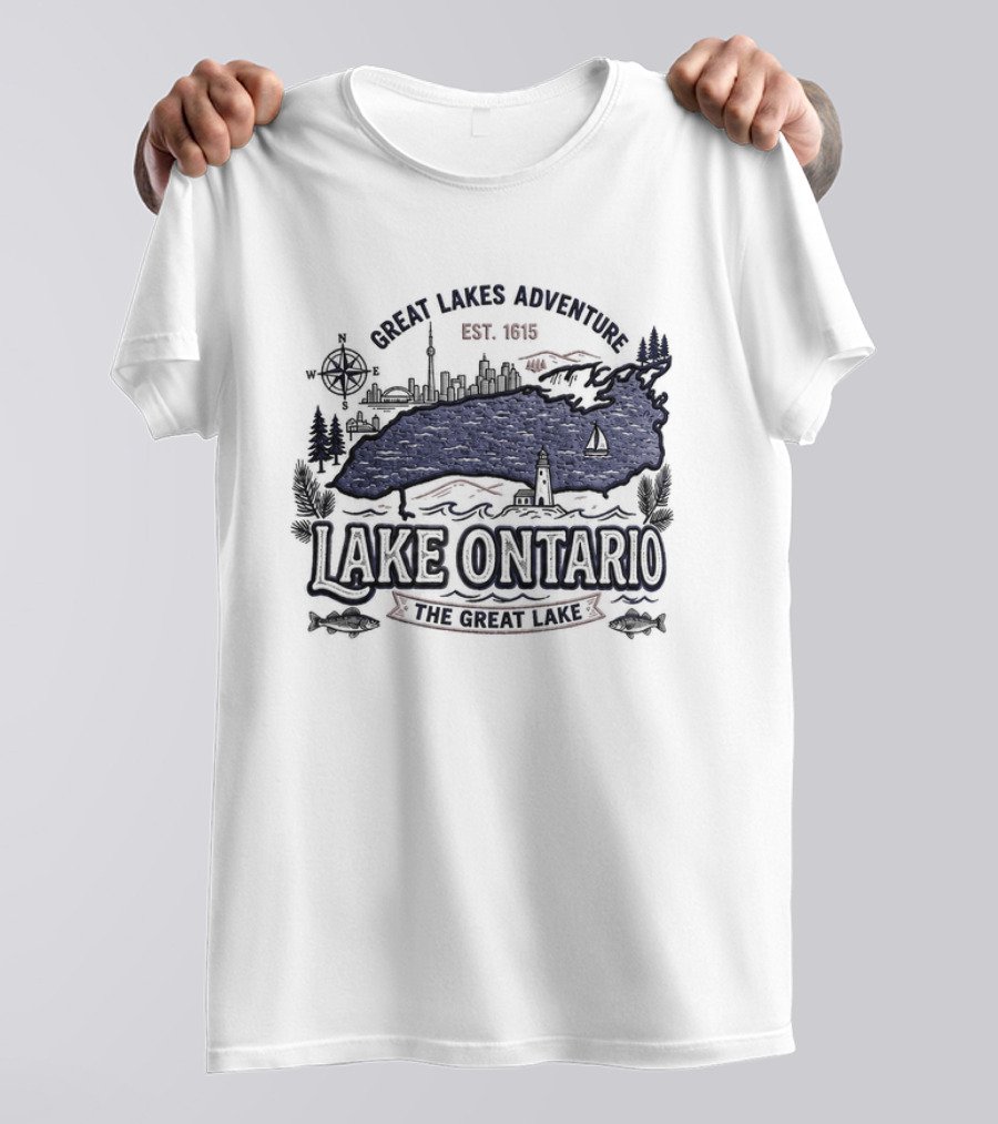 Great Lakes Adventure Lake Ontario Est 1815 The Great Lake T-Shirt