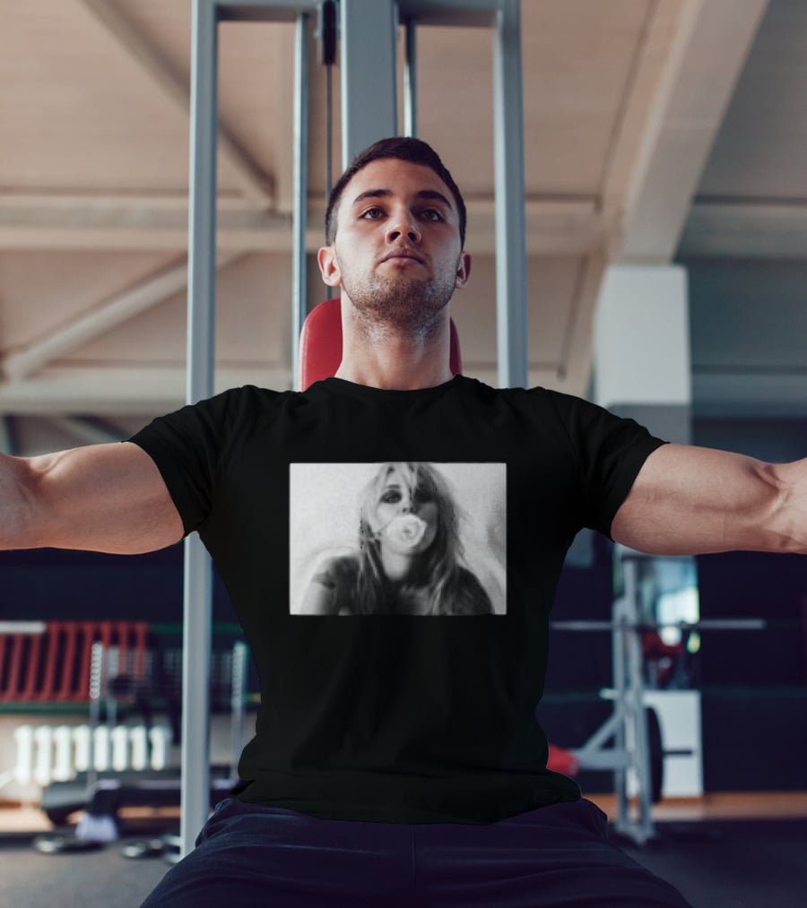 Miley Store Bass Persuades Black Bubblegum Pop T-Shirt
