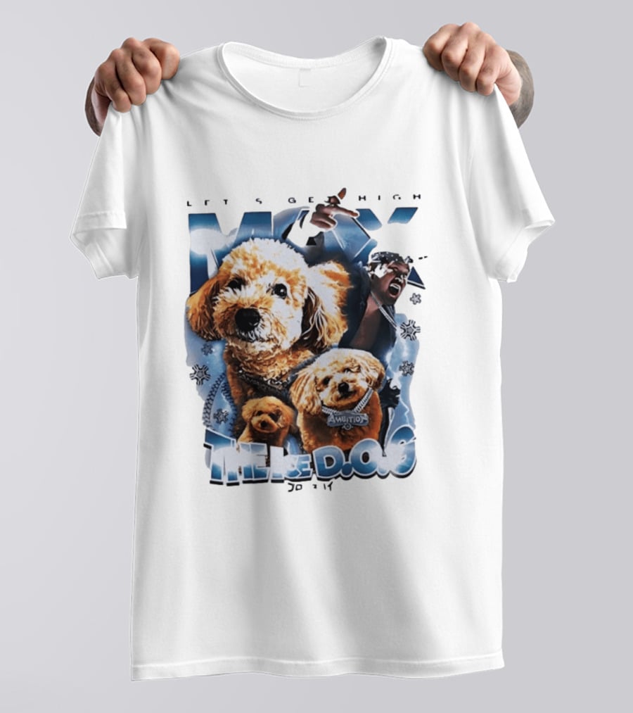 Max The Ice DOG Let's Get High NJPW Pro Wrestling Ambition T-Shirt