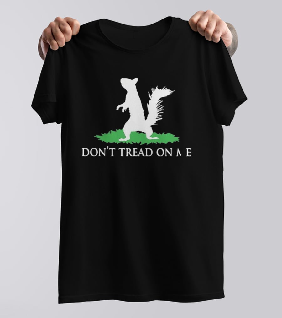 Don't Tread On Me Squirrel Gadsden Flag Missing Letter Puzzle T-Shirt