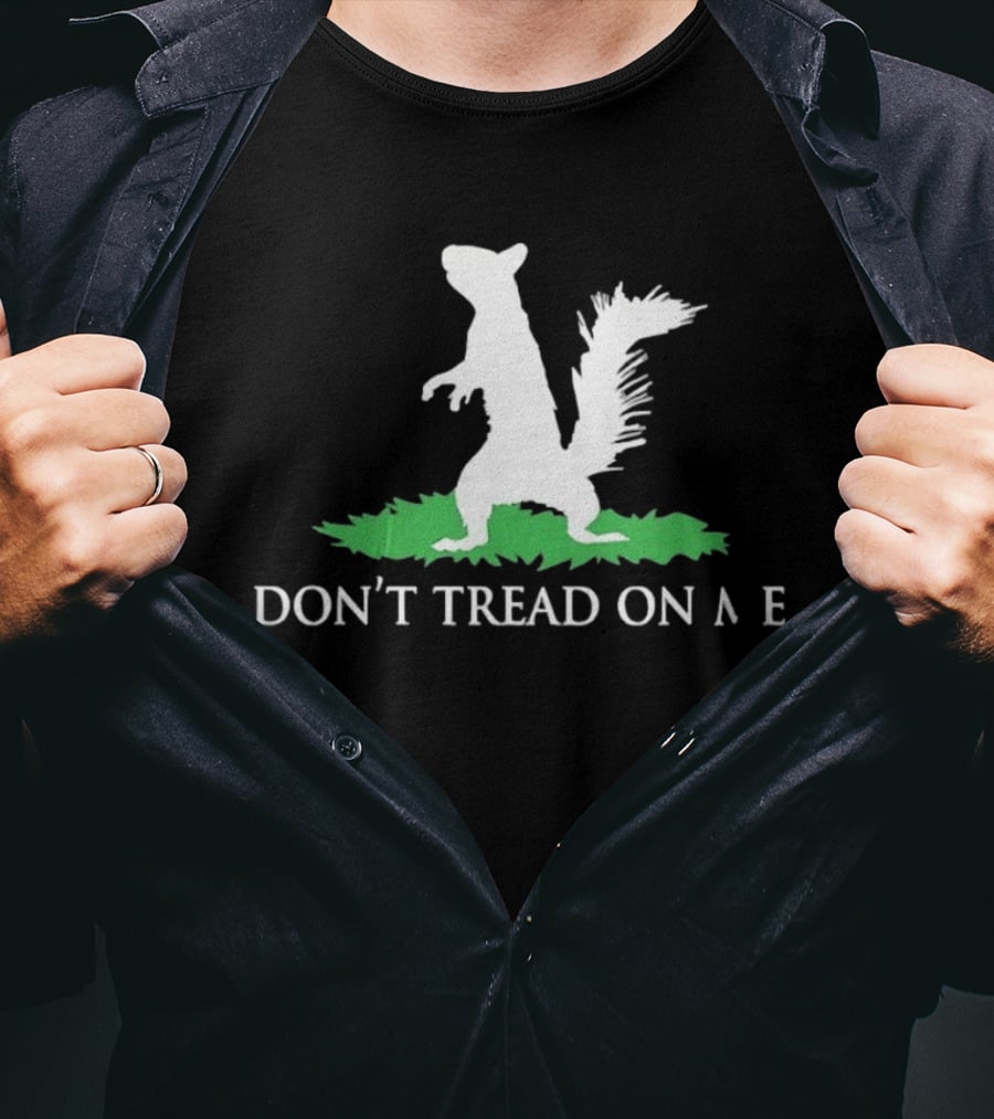 Don't Tread On Me Squirrel Gadsden Flag Missing Letter Puzzle T-Shirt
