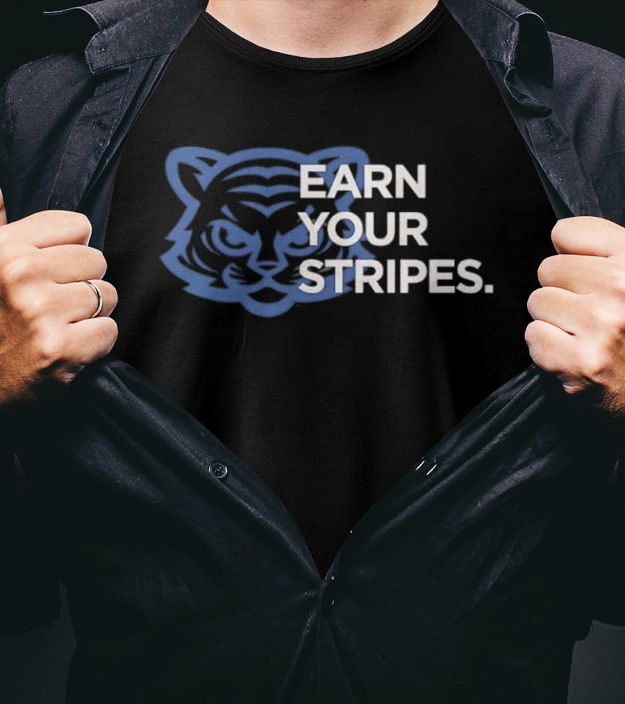 Detroit Tigers Earn Your Stripes MLB T-Shirt