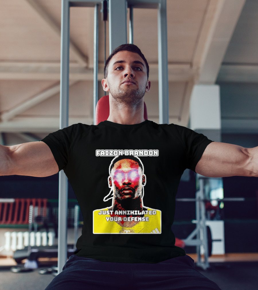 Faizon Brandon Just Annihilated Your Defense Glowing Eyes Football Player T-Shirt