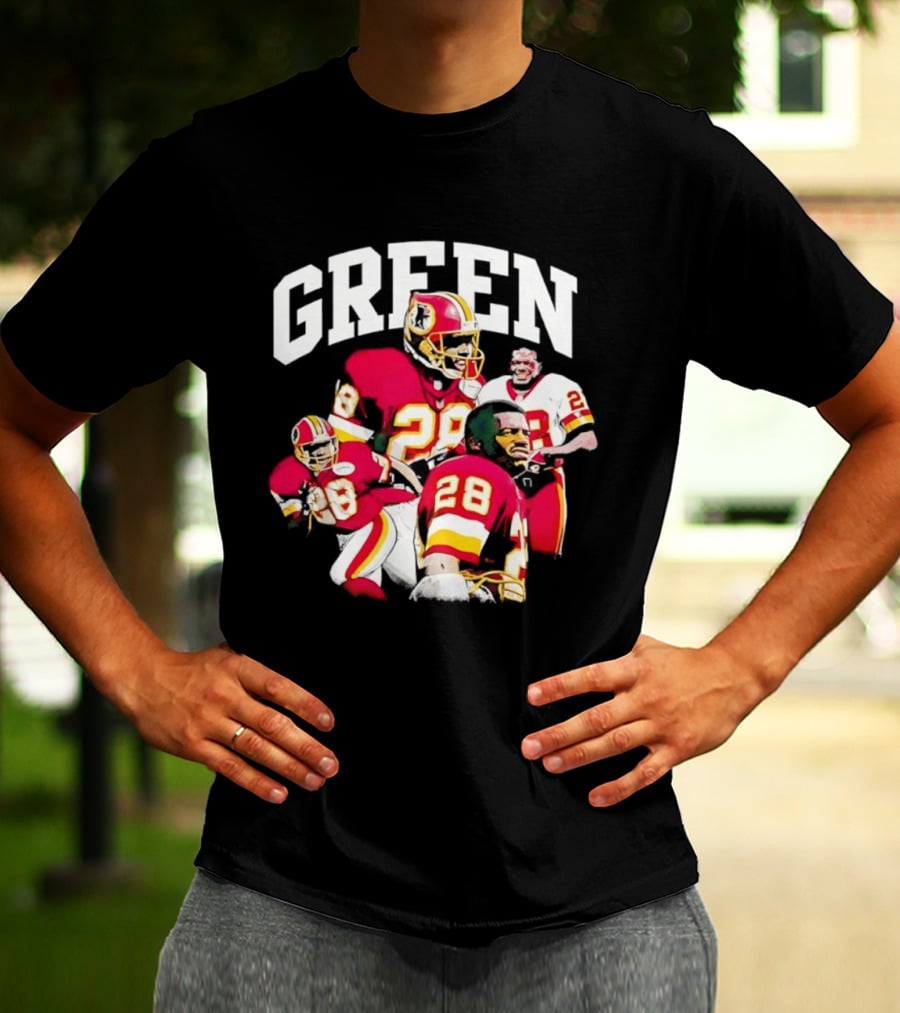 Darrell Green 28 Washington Football Legends Redskins NFL T-Shirt