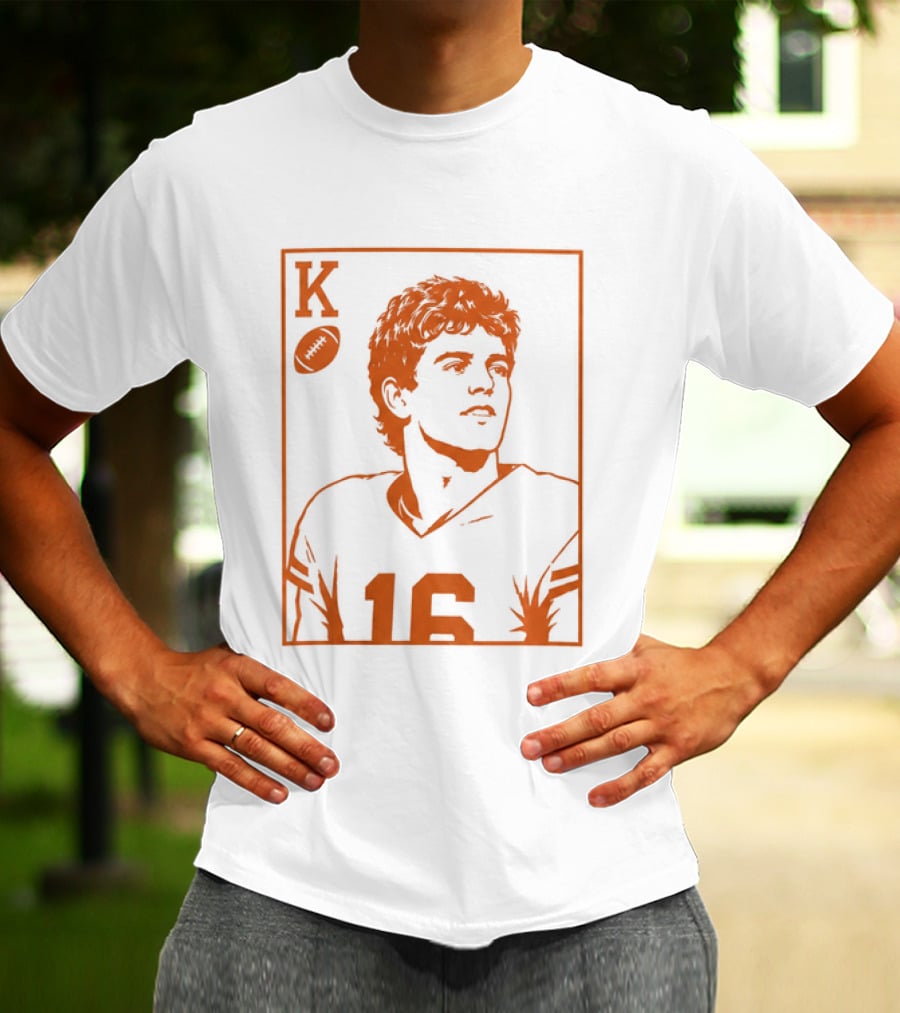 Arch Manning KO Football Card 16 T-Shirt
