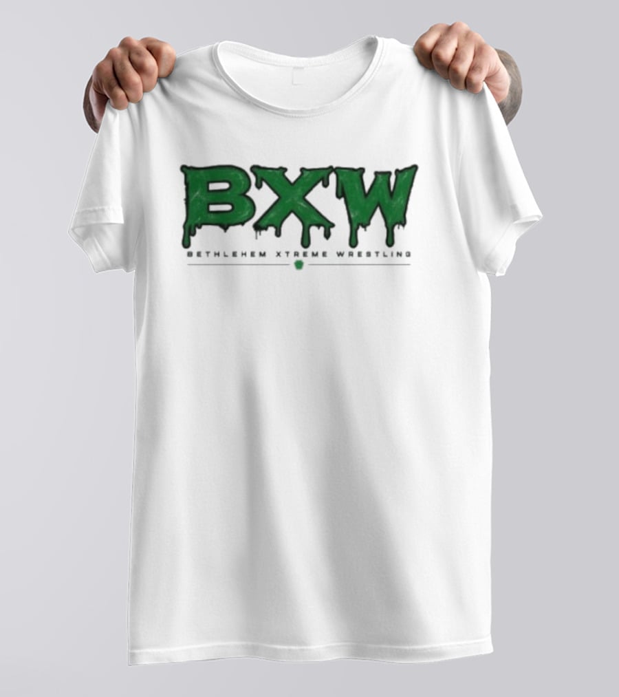Bethlehem Xtreme Wrestling BXW Dripping Green Letters T-Shirt