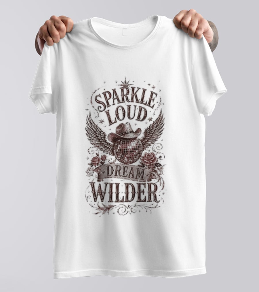 Dolly Parton Sparkle Loud Dream Wilder Vintage Western T-Shirt