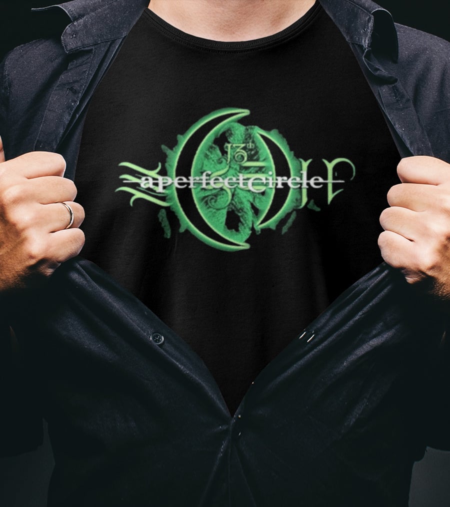 A Perfect Circle 13th Step Orestes Green Swirl T-Shirt
