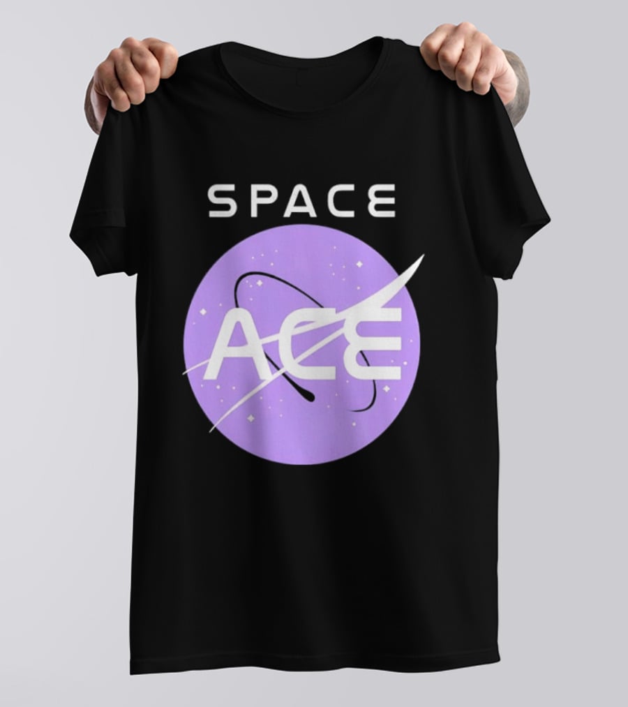 Space Ace NASA Astronomy Galaxy Iconic Insignia T-Shirt