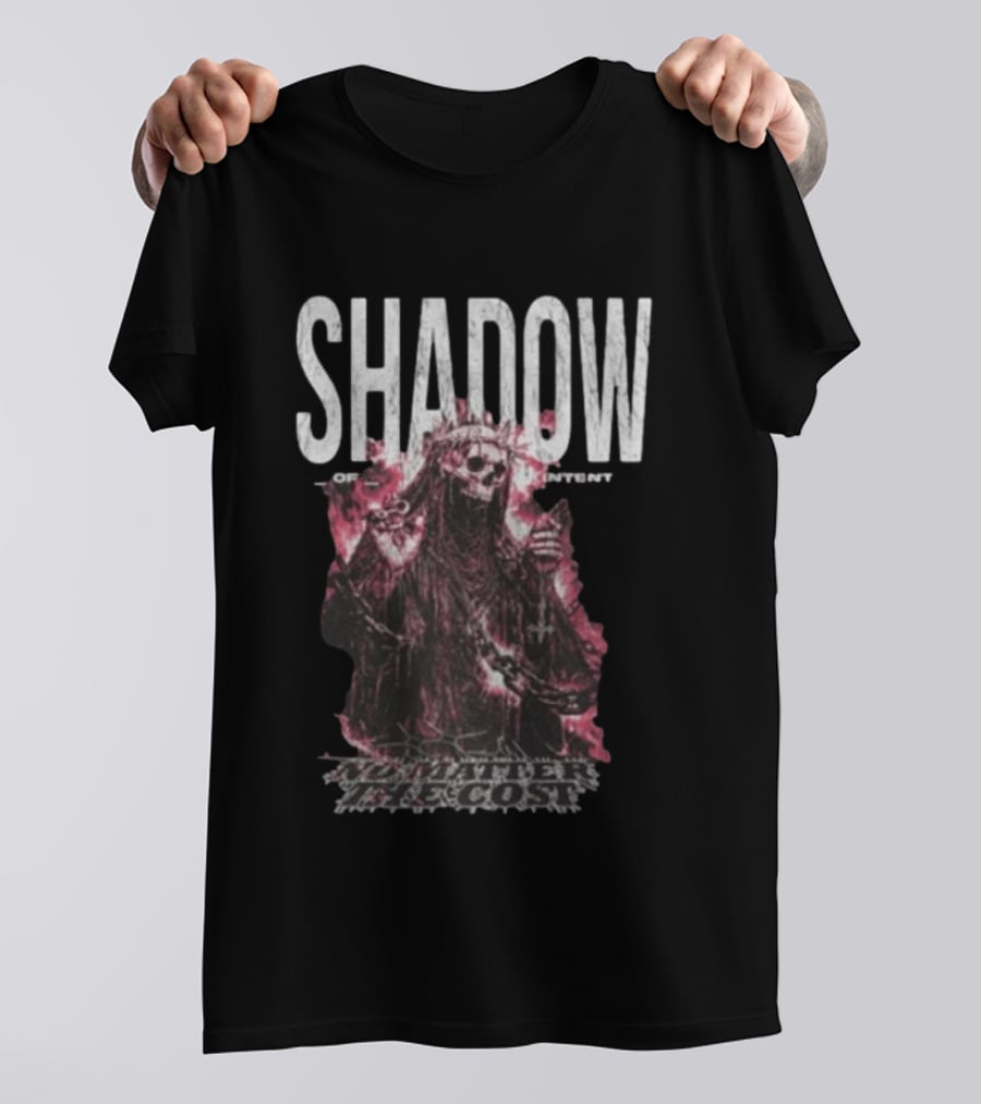 Shadow Of Intent No Matter The Cost Cloaked Skeleton T-Shirt