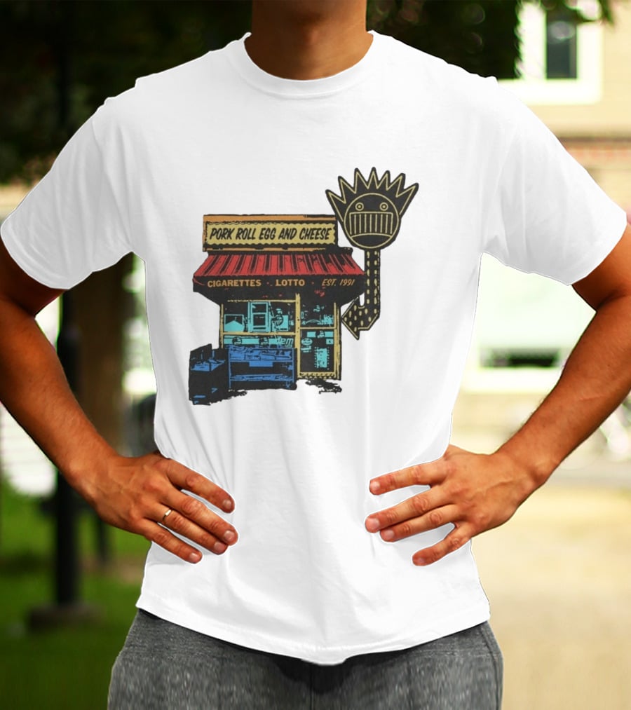 Ween Pork Roll Egg And Cheese Cigarettes Lotto 1991 Storefront T-Shirt