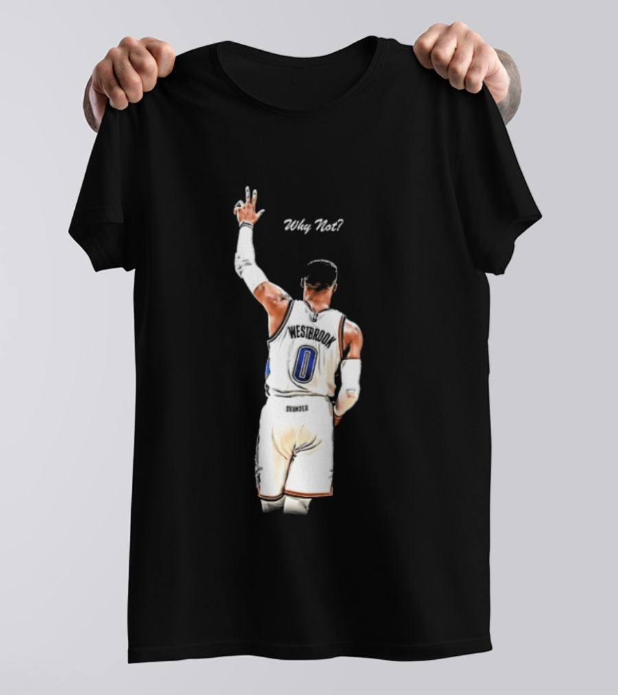 Oklahoma City Thunder Russell Westbrook Why Not Victory Celebration T-Shirt
