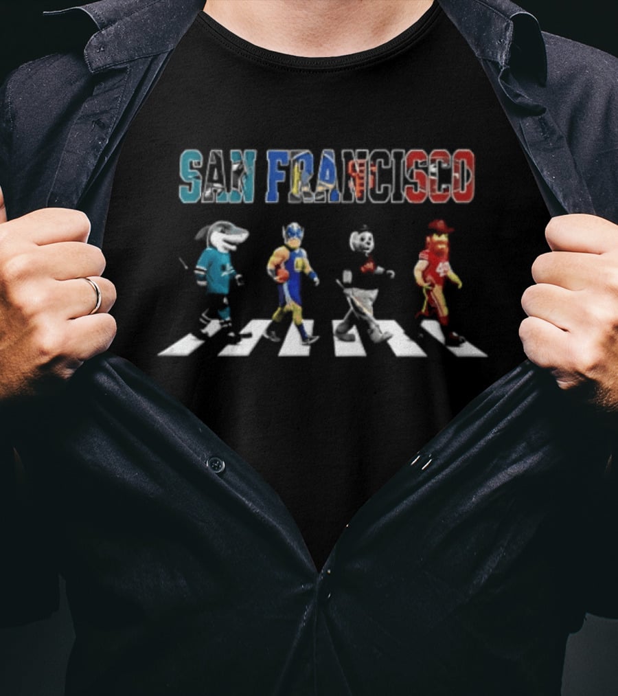 San Francisco Football Baseball Hockey Abbey Road Sports T-Shirt