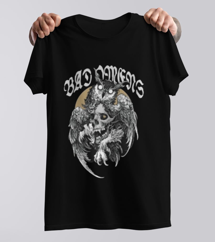 Bad Omens Dying To Love Gothic Owl Skull T-Shirt