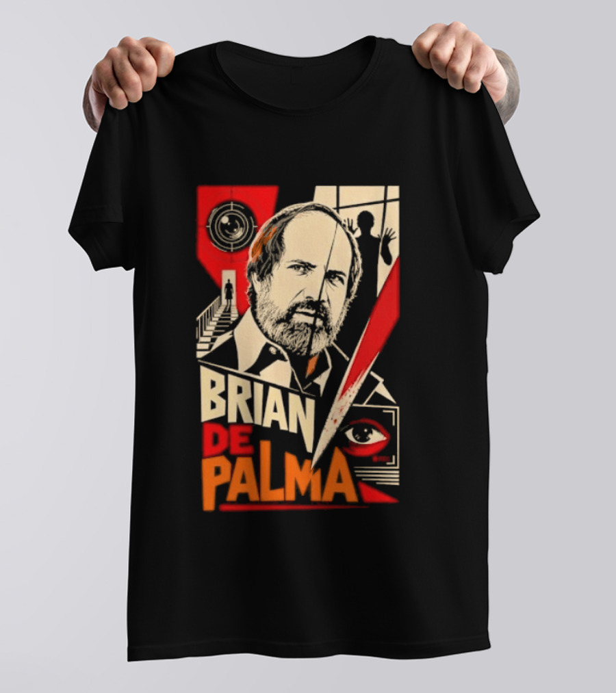 Brian De Palma Cinematic Visionary Red Eye Montages T-Shirt