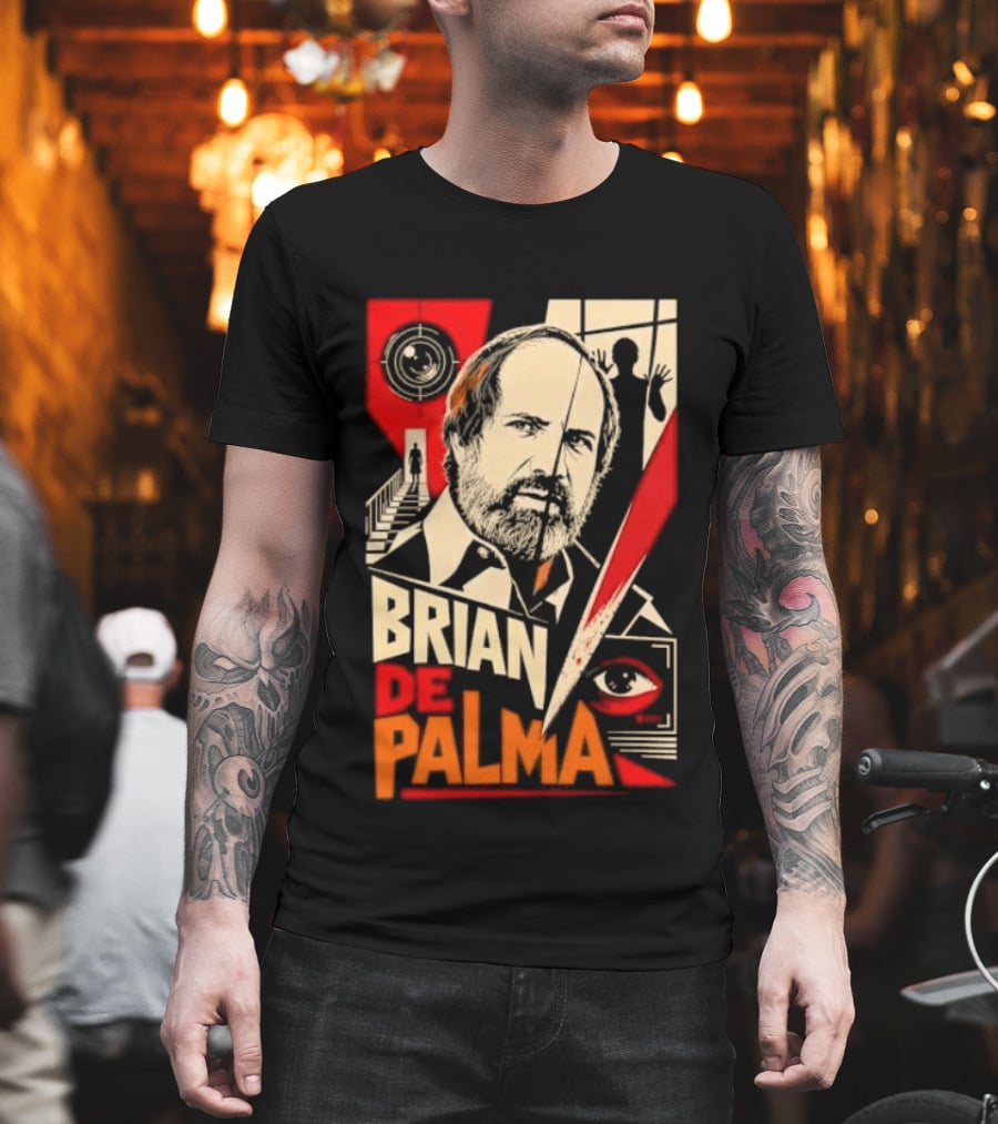 Brian De Palma Cinematic Visionary Red Eye Montages T-Shirt