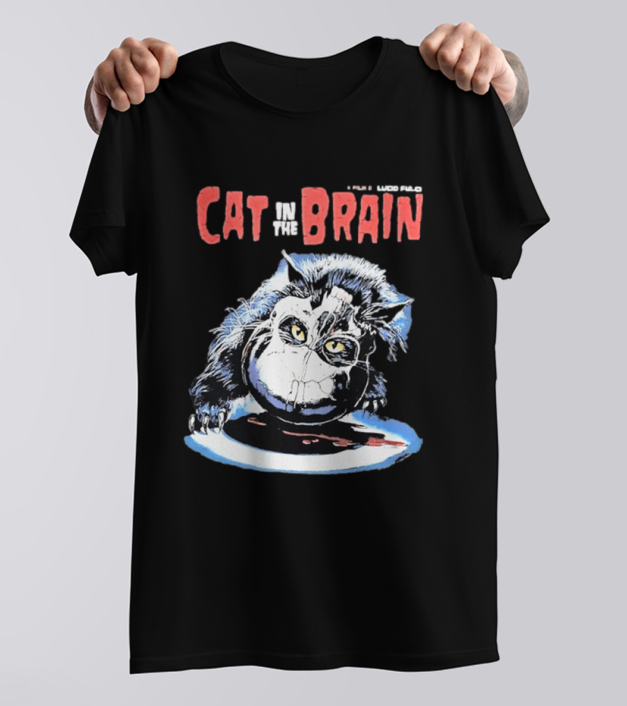 Lucio Fulci Cat In The Brain Horror Movie Graphic Novelty T-Shirt