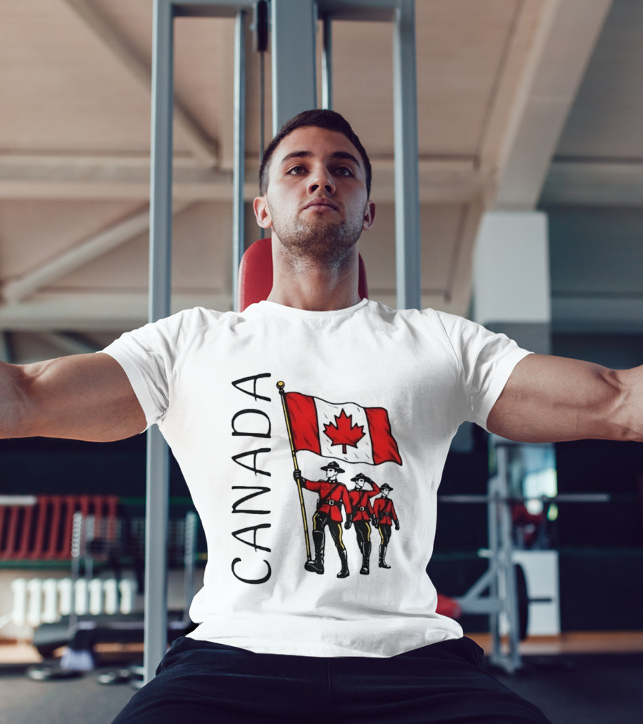 Canada Flag Royal Canadian Mounted Police Parade T-Shirt