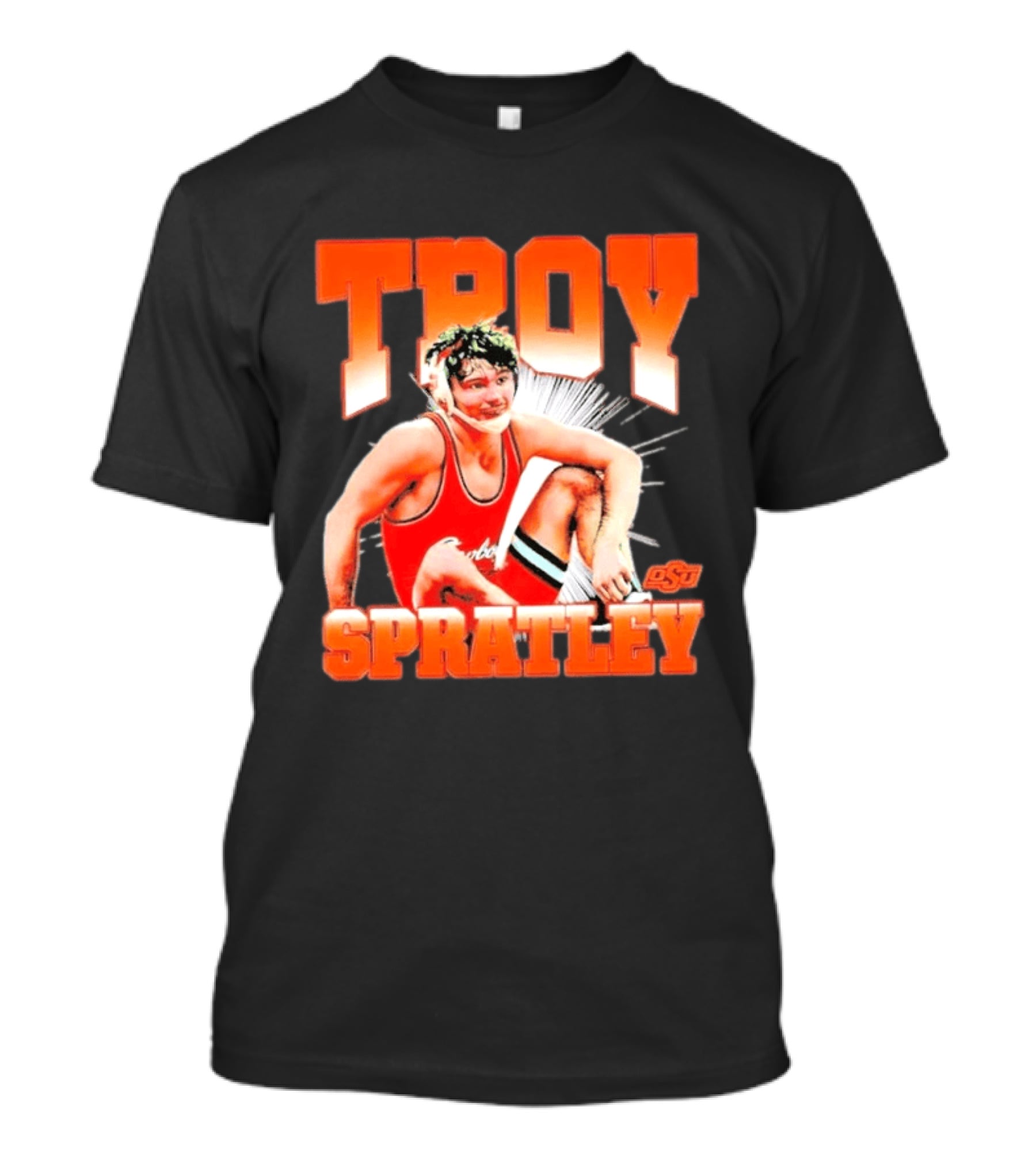 Troy Spratley OSU Oklahoma State Wrestling Player T-Shirt