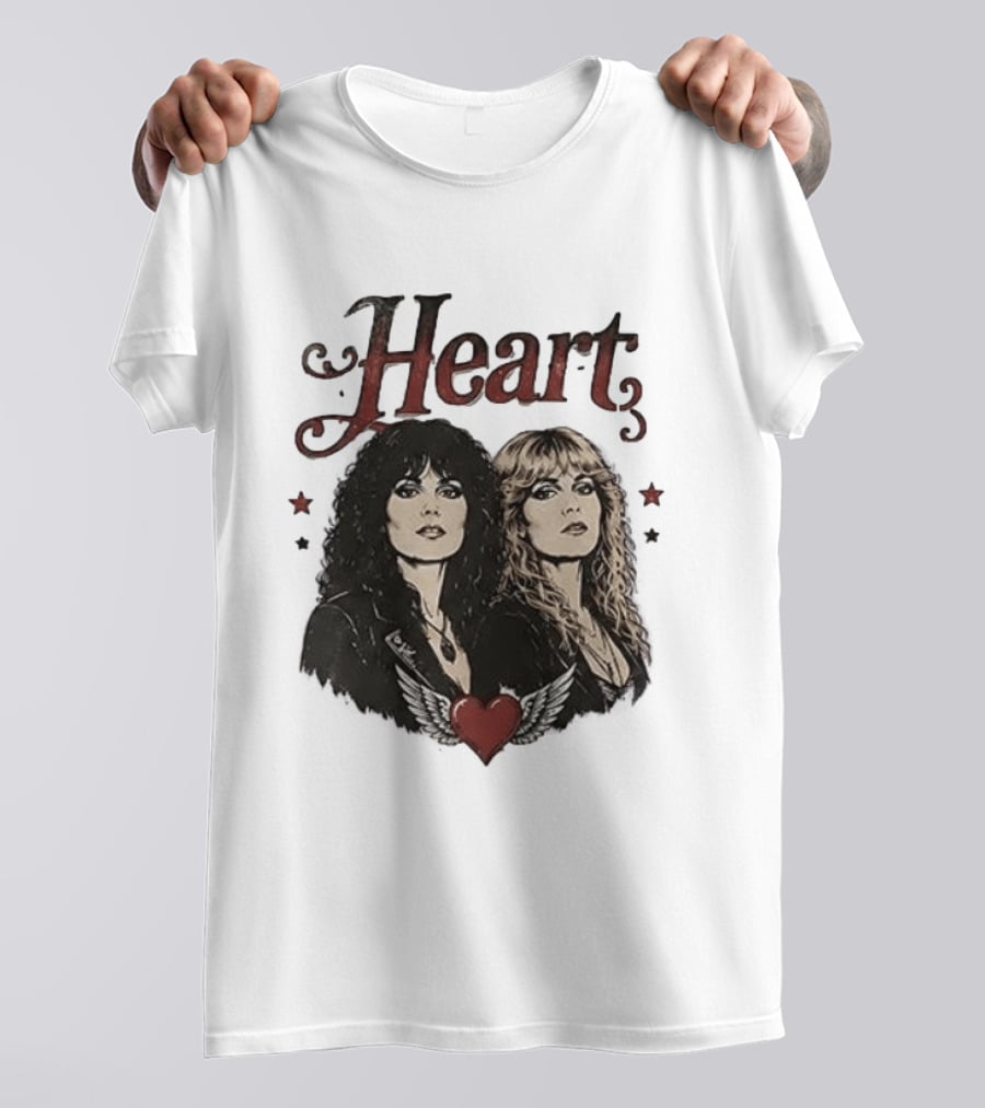 Heart Band Sing Loud Love Wild With Iconic Duo T-Shirt