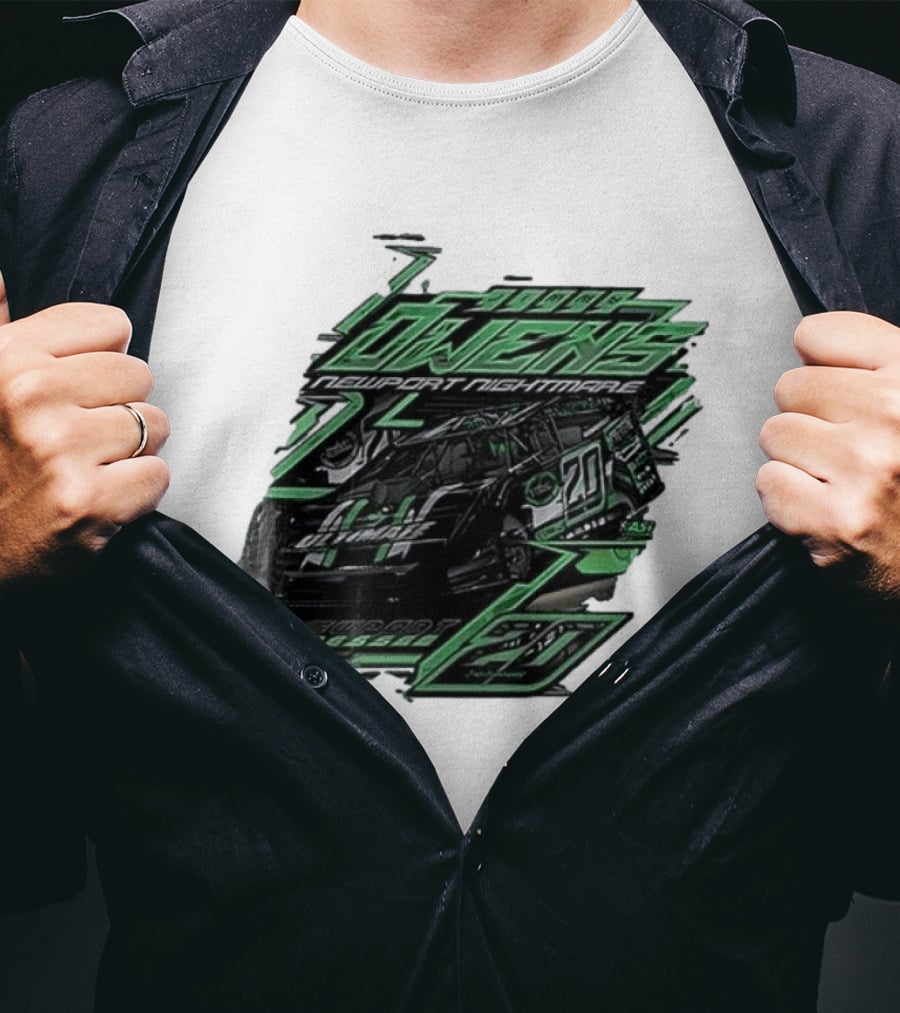 Jimmy Owens Newport Nightmare 20 Car Racing Ultimate 64 Dirt Track 2023 T-Shirt
