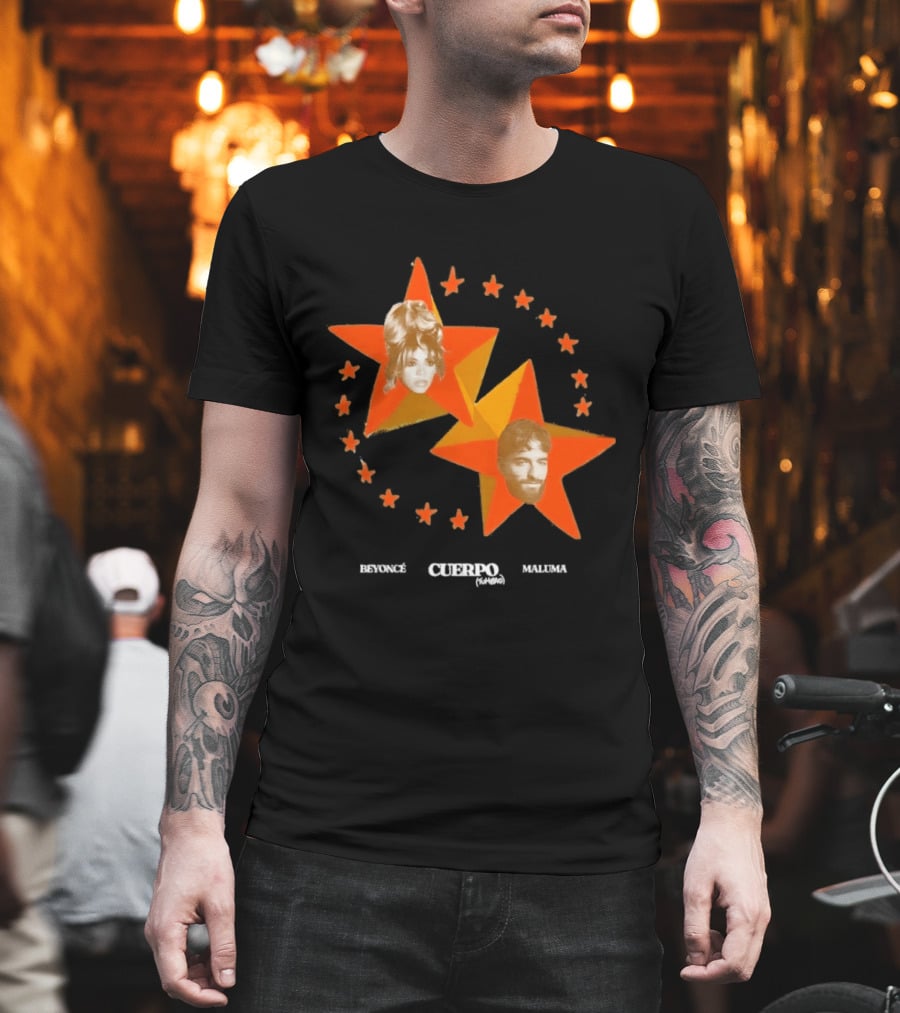Beyoncé Maluma Cuerpo Tumbao Latin Pop Starry T-Shirt