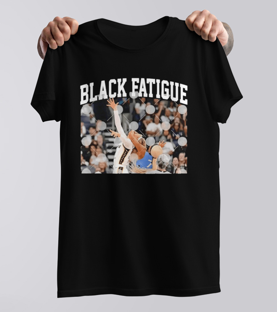 BLACK FATIGUE Basketball Sports Athlete Action Scene T-Shirt