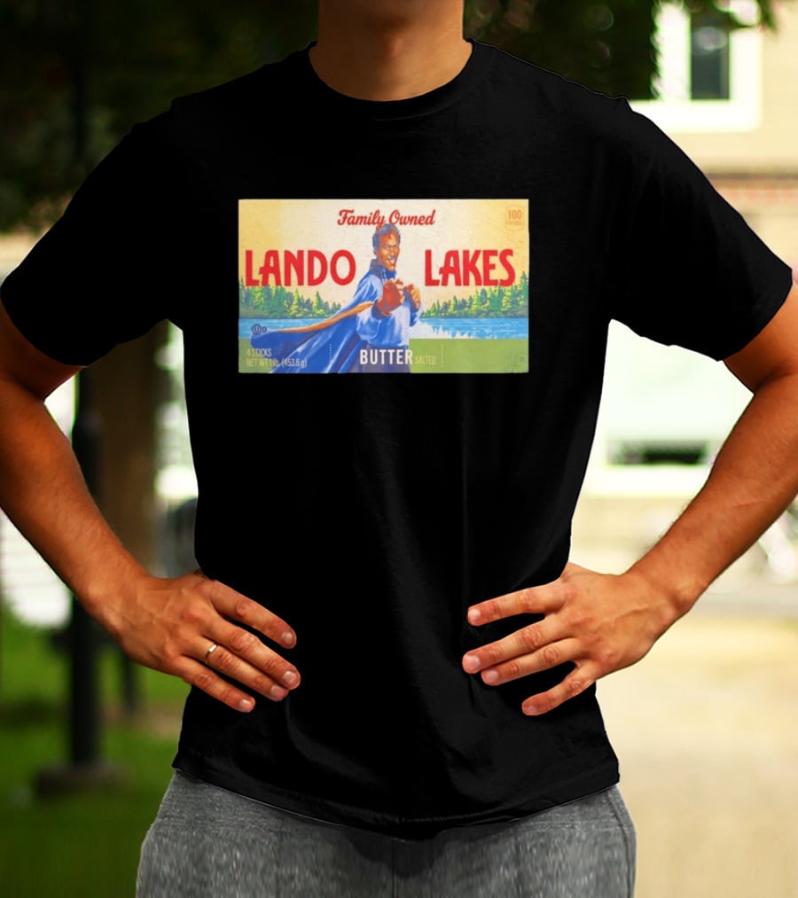 Family Owned Lando Lakes Butter Star Wars Mashup T-Shirt
