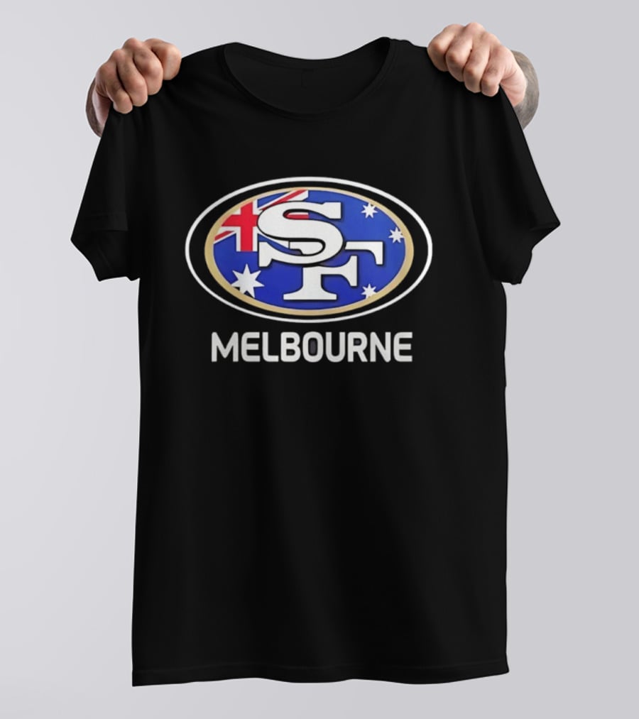 San Francisco 49ers Australia Melbourne Flag T-Shirt