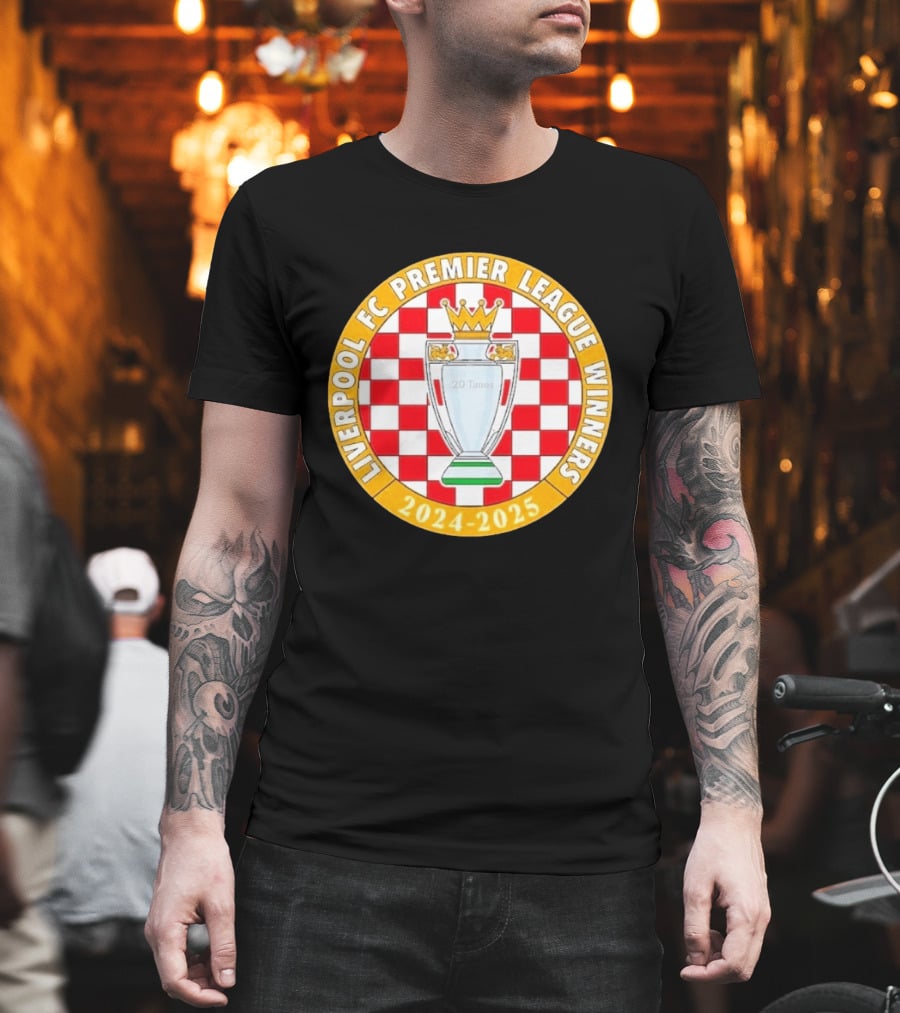 Liverpool FC Premier League Winners 2024 2025 20 Times T-Shirt