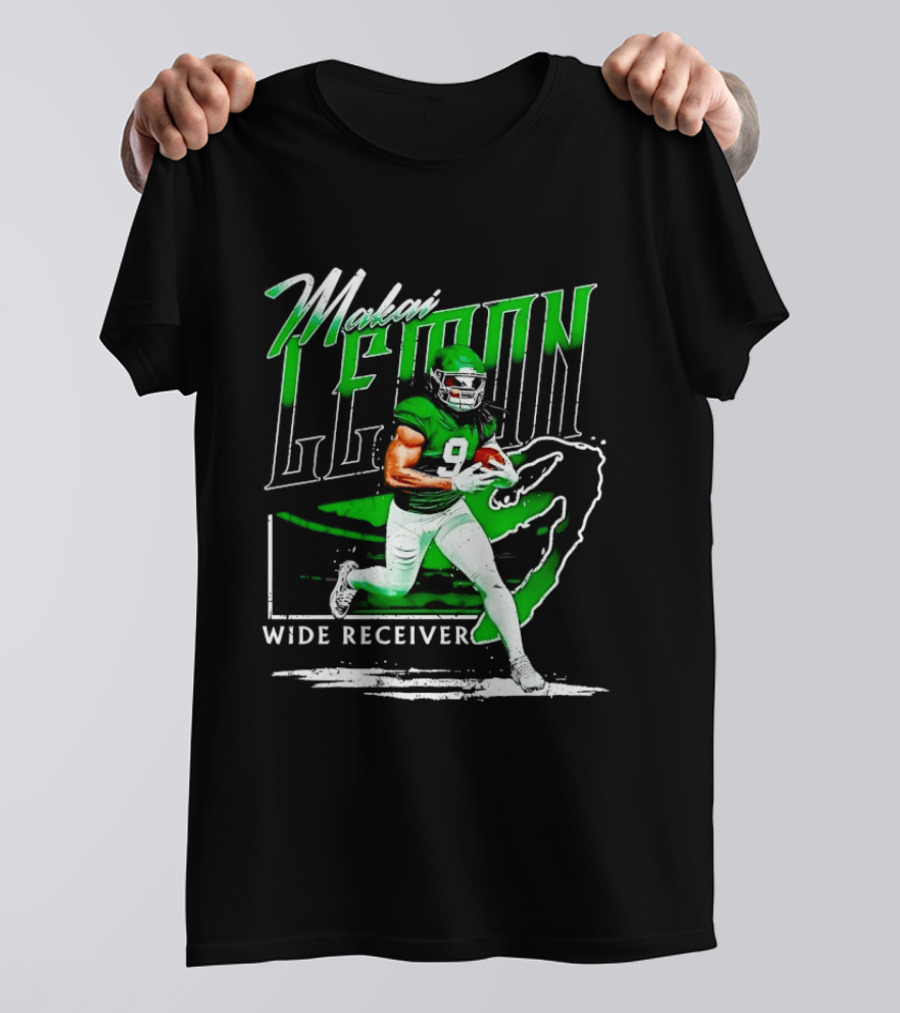 Makai Lemon New York Jets Wide Receiver 9 Football T-Shirt