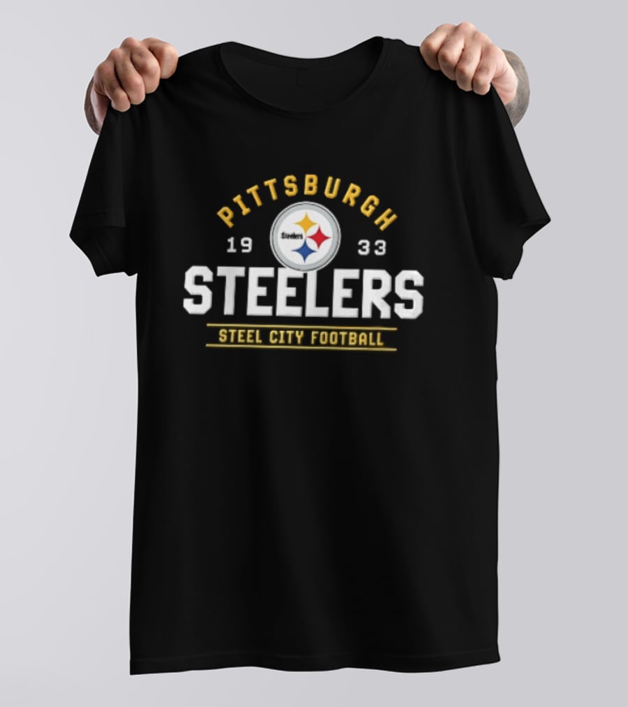 Pittsburgh Steelers 1933 Steel City Football Team T-Shirt