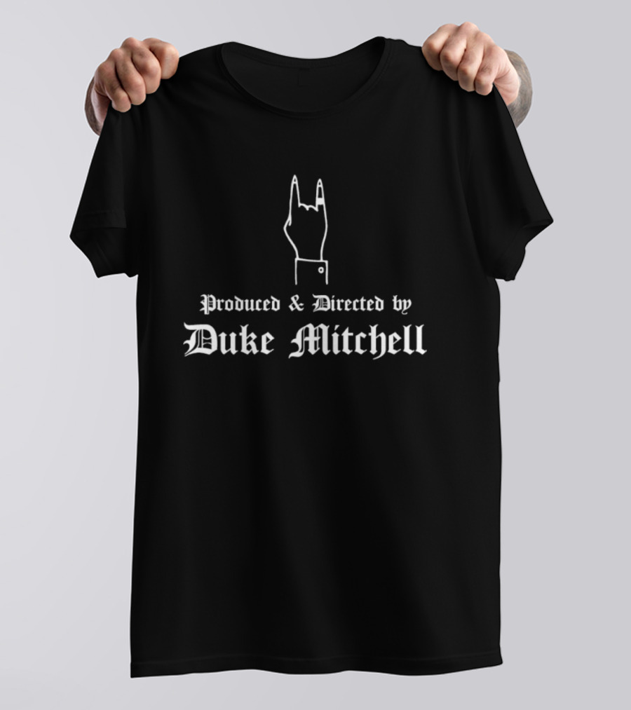 Produced And Directed By Duke Mitchell Cult Cinema Hand T-Shirt