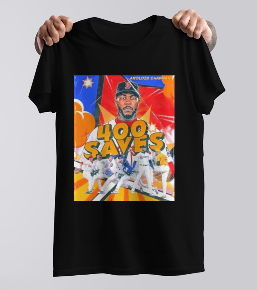 Aroldis Chapman MLB 400 Saves Record Pitcher Highlights T-Shirt