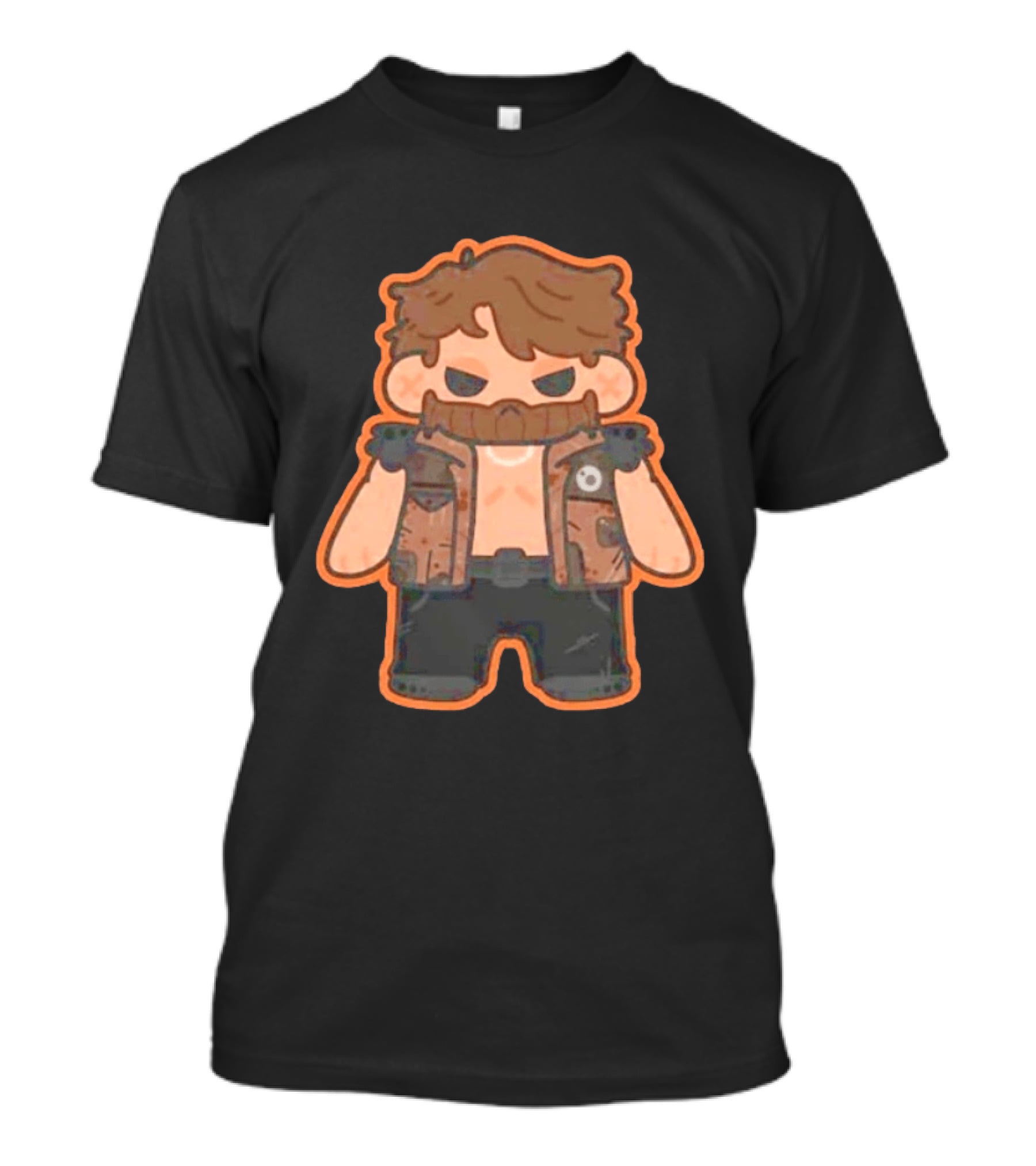 Jaden Newman Pookie Newman Cartoon Vest Bearded T-Shirt