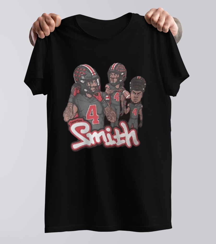 Ohio State Buckeyes Jeremiah Smith Football Number 4 Player T-Shirt