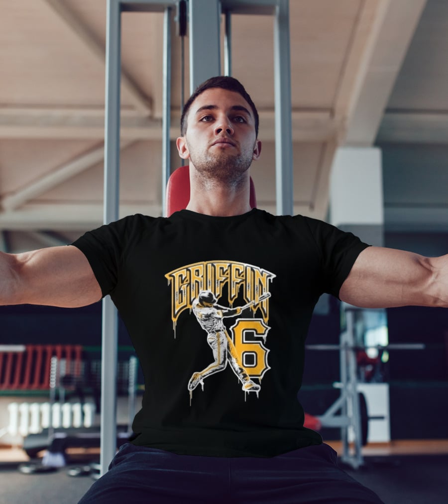 Konnor Griffin 6 Batting Baseball Pittsburgh Pirates T-Shirt