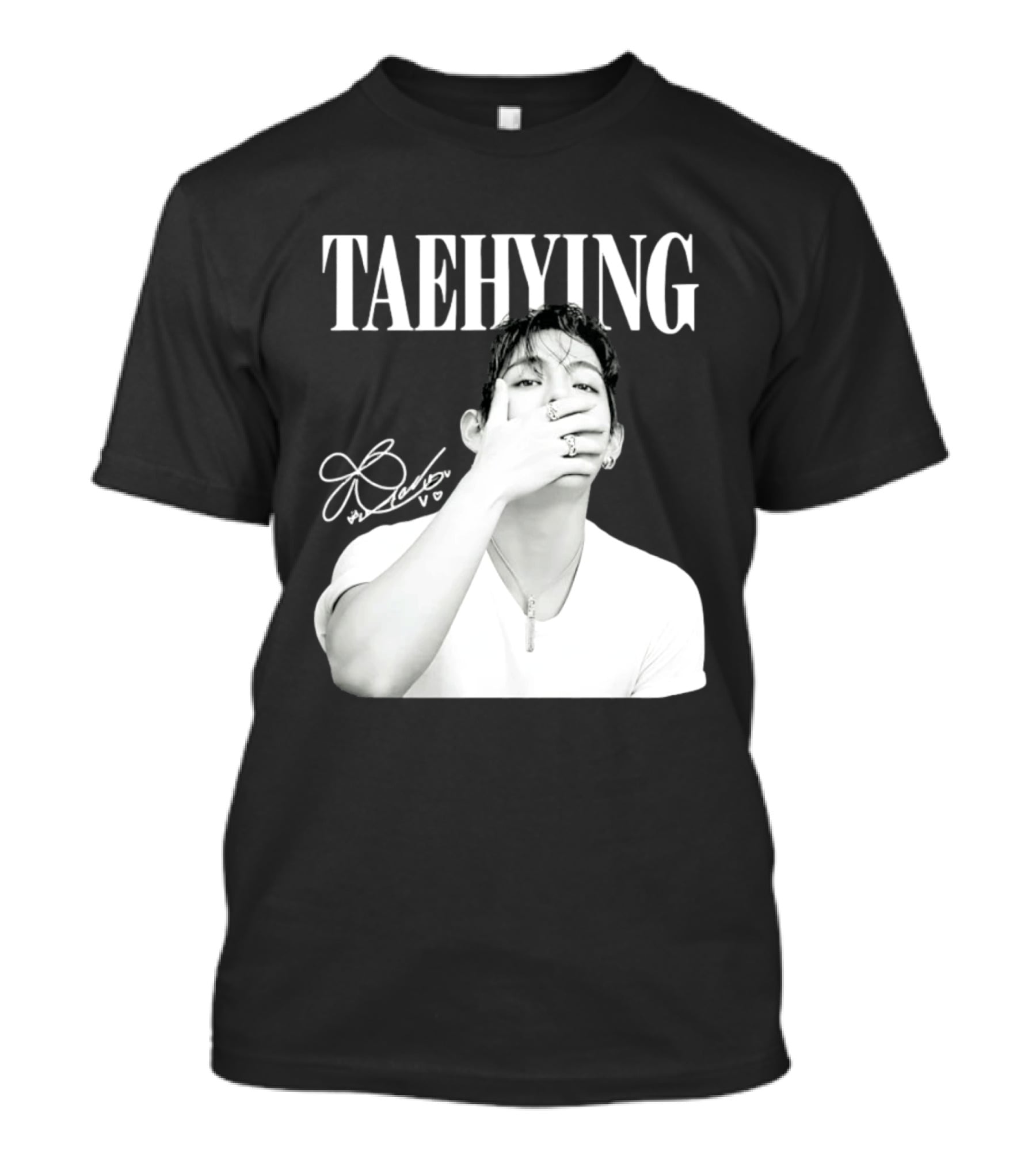 TAEHYUNG BTS V K Pop Fashion Style Signature T-Shirt