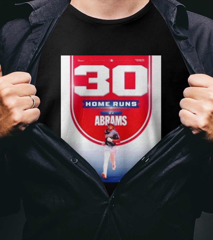 30 Home Runs CJ Abrams Washington Nationals T-Shirt