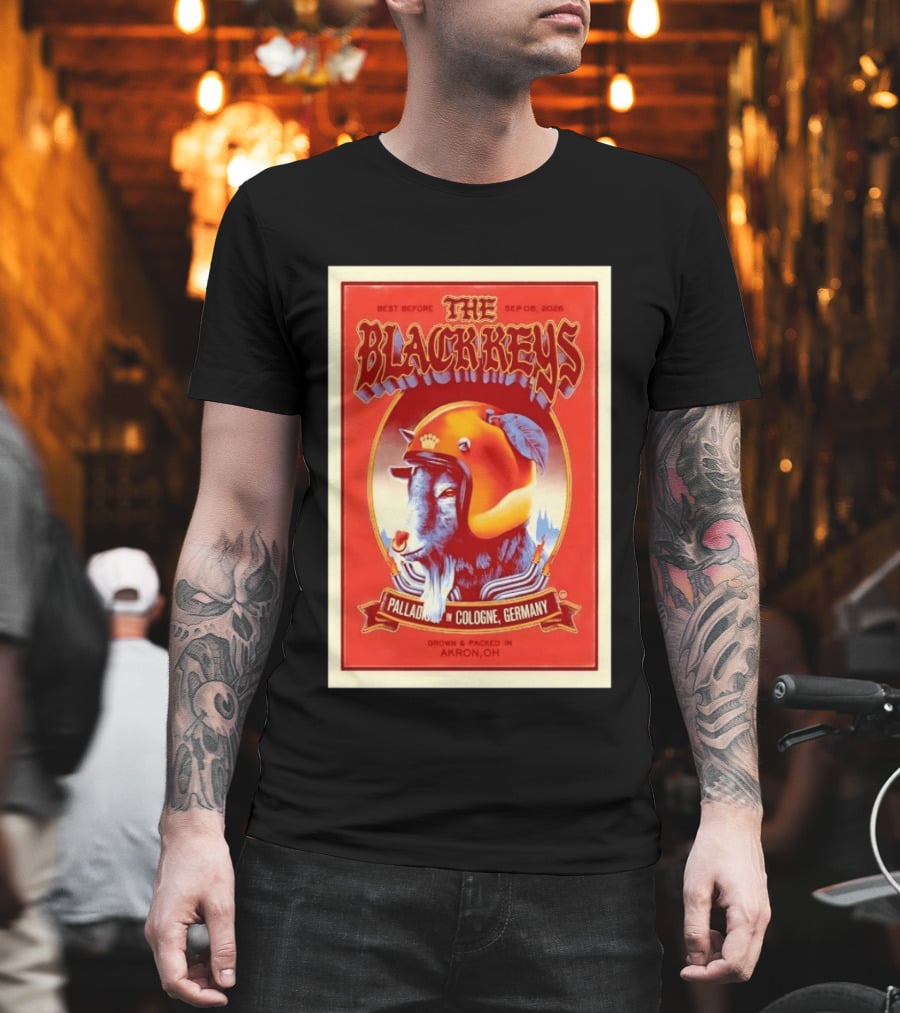 The Black Keys Palladium In Cologne Germany Concert September 6 2026 Akron OH T-Shirt