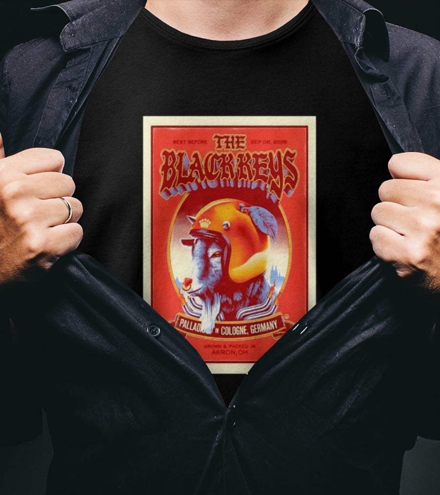 The Black Keys Palladium In Cologne Germany Concert September 6 2026 Akron OH T-Shirt