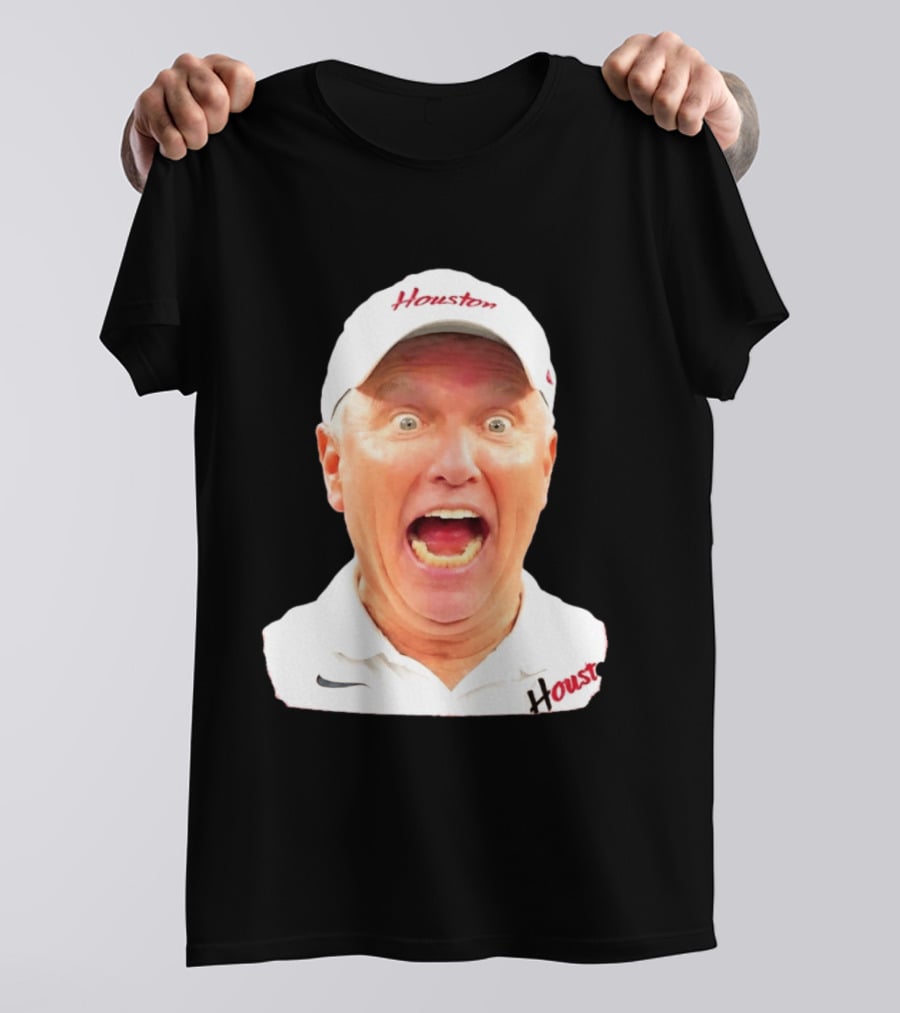Dana Holgorsen Houston Cougars Coach Excited Expression College Football T-Shirt