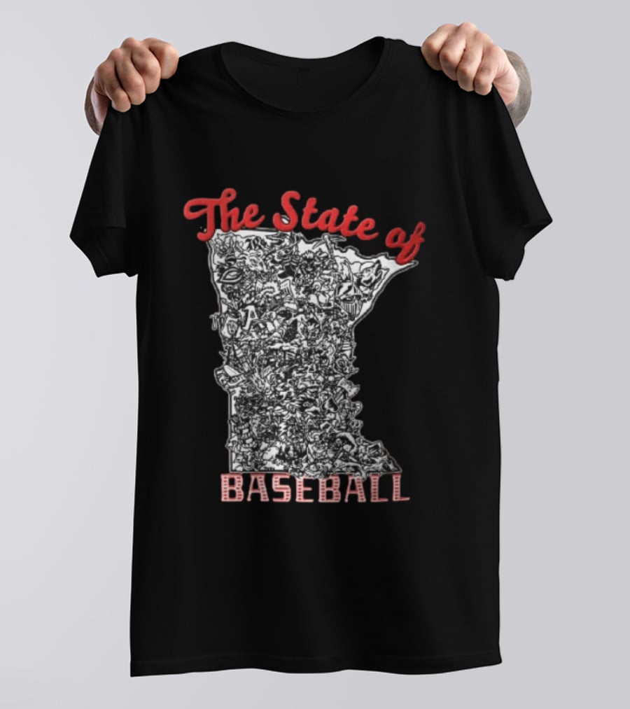 Minnesota Baseball Teams Collage The State Of Baseball T-Shirt