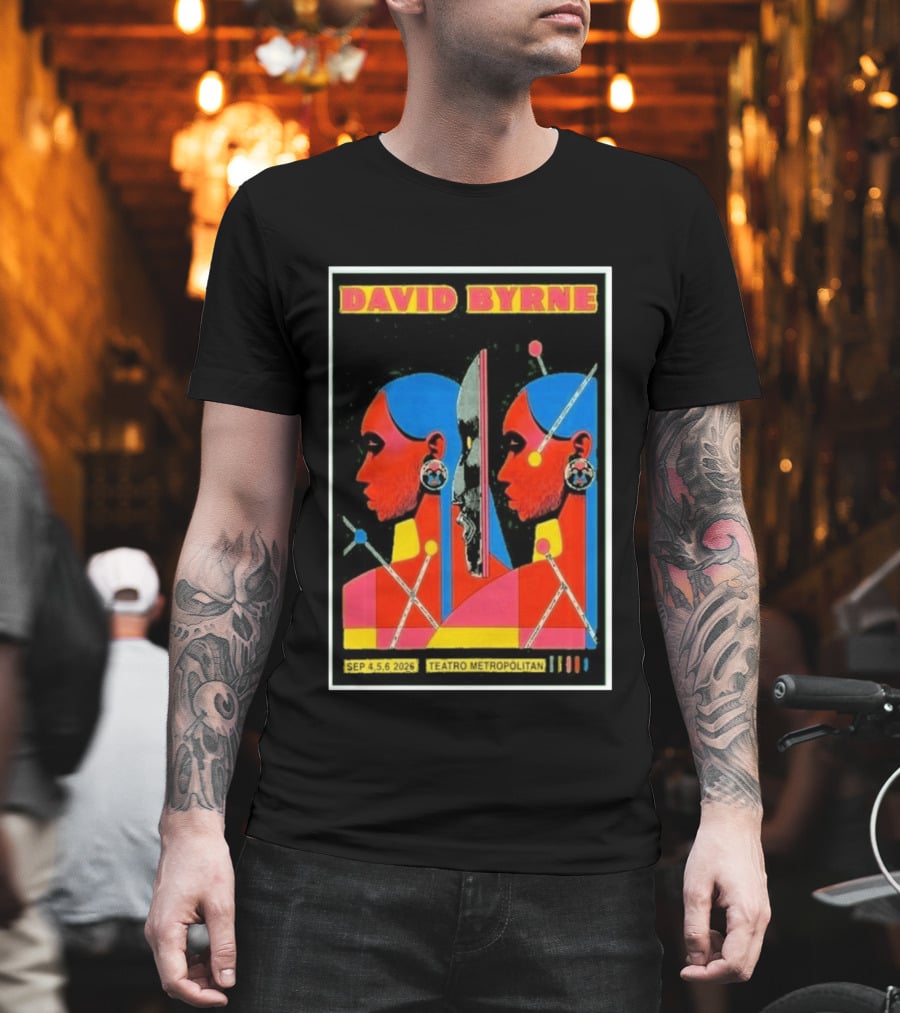 David Byrne Teatro Metropolitan Mexico September 4 5 6 2025 Event T-Shirt