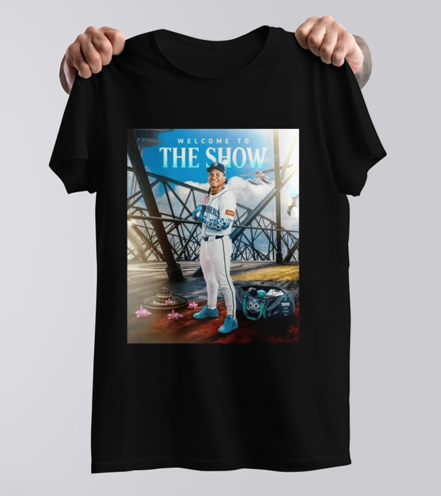 Welcome To The Show Michael Arroyo Mariners 50th Anniversary Baseball T-Shirt