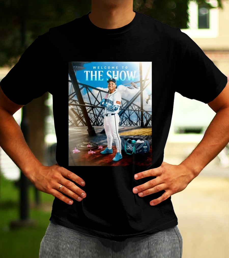 Welcome To The Show Michael Arroyo Mariners 50th Anniversary Baseball T-Shirt