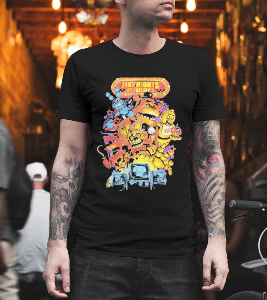 Five Nights At Freddy's Horror Nights 2023 Animatronic Characters T-Shirt