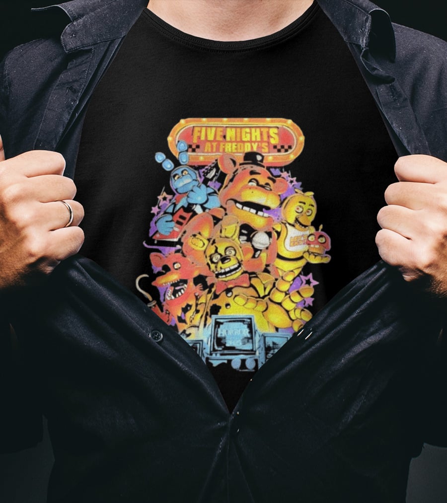 Five Nights At Freddy's Horror Nights 2023 Animatronic Characters T-Shirt