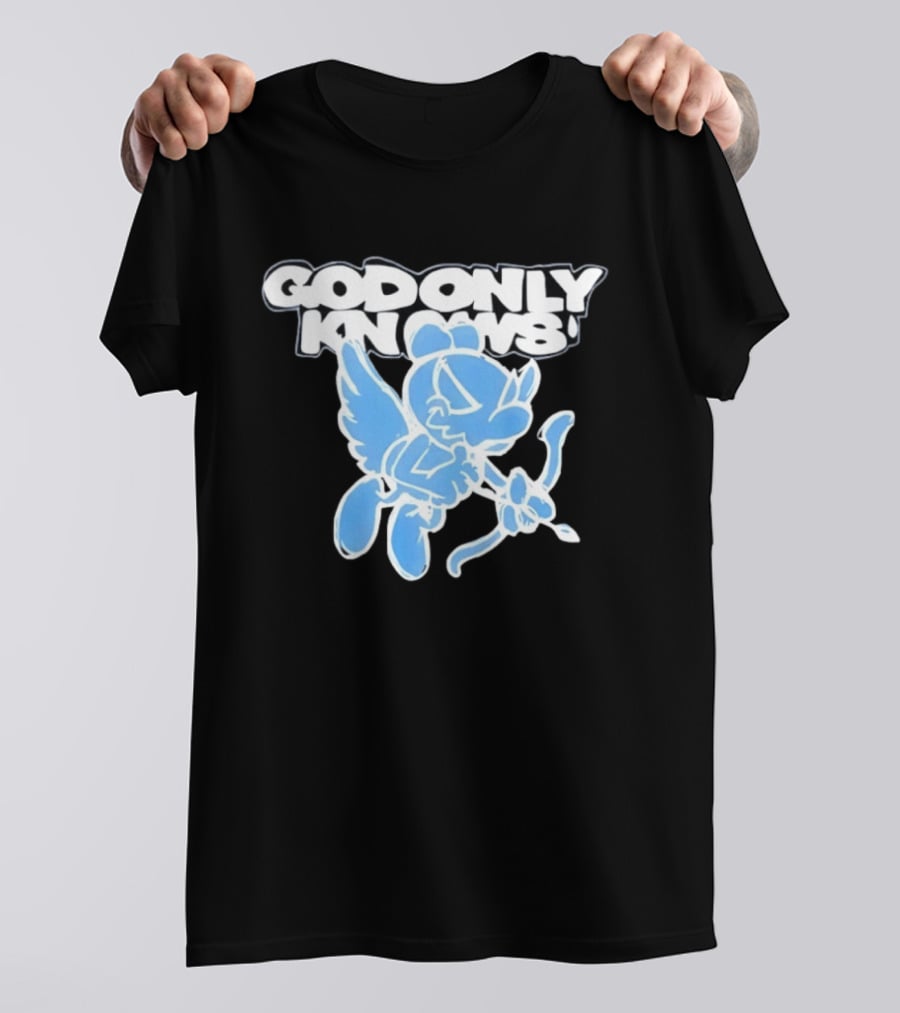 God Only Knows Blue Cupid Angel Streetwear T-Shirt
