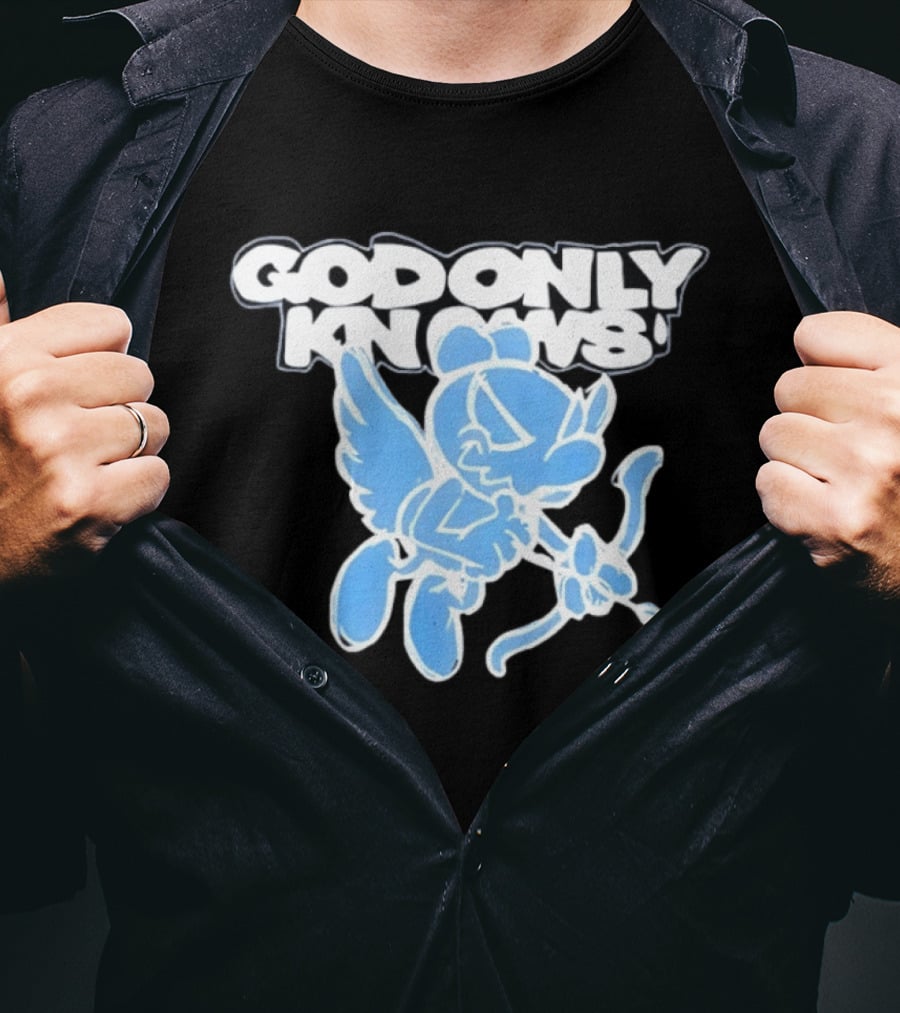 God Only Knows Blue Cupid Angel Streetwear T-Shirt